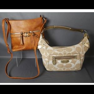 Two Women  Purses- Coach & The other is unbranded.